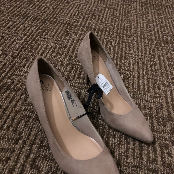 Time and Tru Shoes - Suede nude pumps